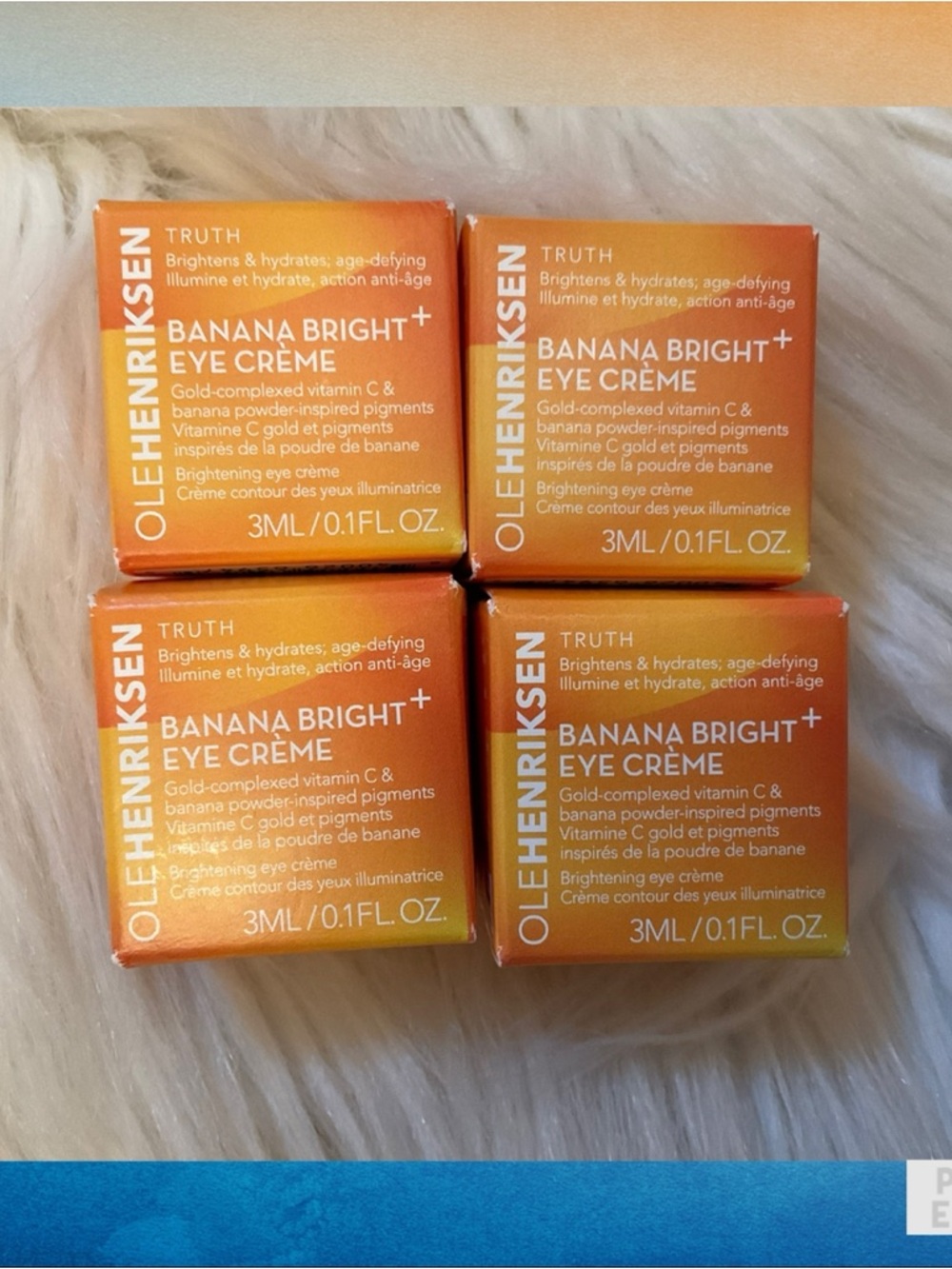 Ole Henriksen Banana Bright+ Eye Creme - New x4 Travel Size